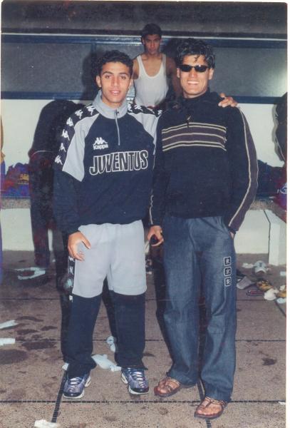 my brother younes with his friend